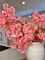 Silk Cherry Blossom Flower Branches, 40&#x22;, Set of 3 Hot Pink Peach Spring Decorations